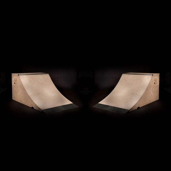 (TWO) 3' x 4' Quarter Pipe Skateboard Ramps by Keen Ramps SkateBoardRamp