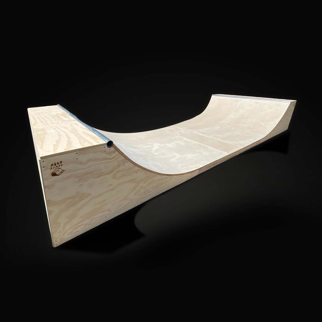 2.5' x 8' Mini Half Pipe Skateboard Ramp by Keen Ramps
