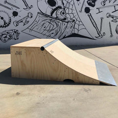 18" x 3' Quarter Pipe Skateboard Ramp by Keen Ramps