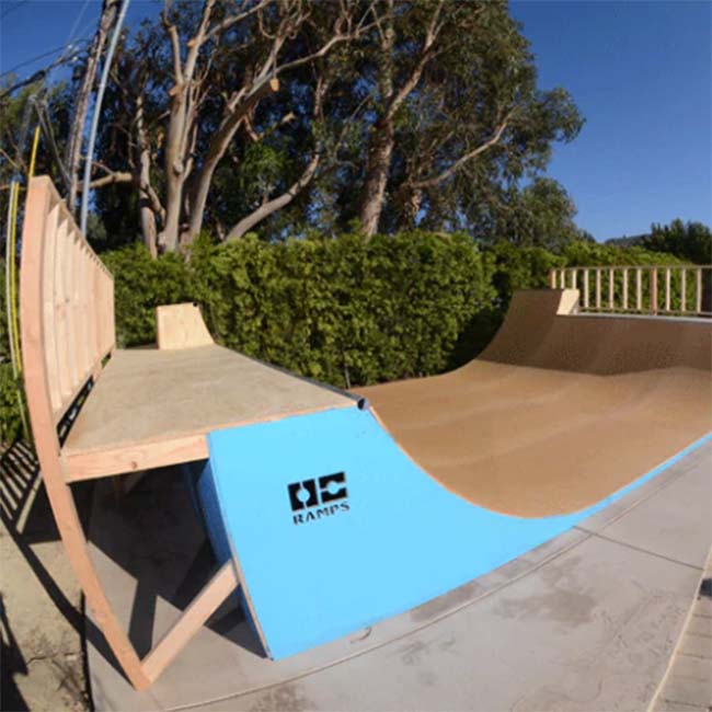 16ft Wide Half-Pipe Skateboard Ramp by OC Ramps