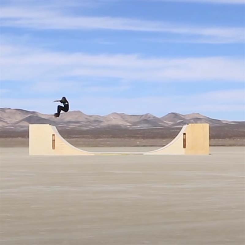 5ft Tall Half-Pipe Skateboard Ramp by OC Ramps