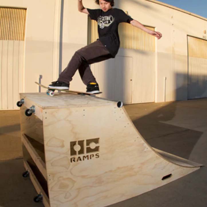 (TWO) 3ft x 4ft Quarter Pipe Skateboard Ramps by OC Ramps