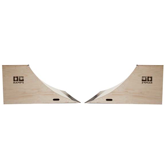 (TWO) 3ft x 6ft Quarter Pipe Skateboard Ramps by OC Ramps